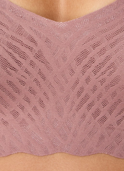 Sloggi Bliss naadloze bralette met uitneembare vulling - detail 3 oudroze
