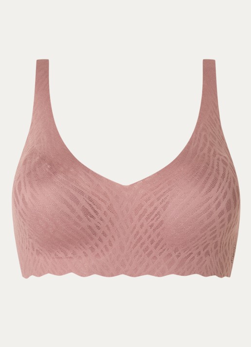 Sloggi Bliss naadloze bralette met uitneembare vulling - voorkant 4 oudroze
