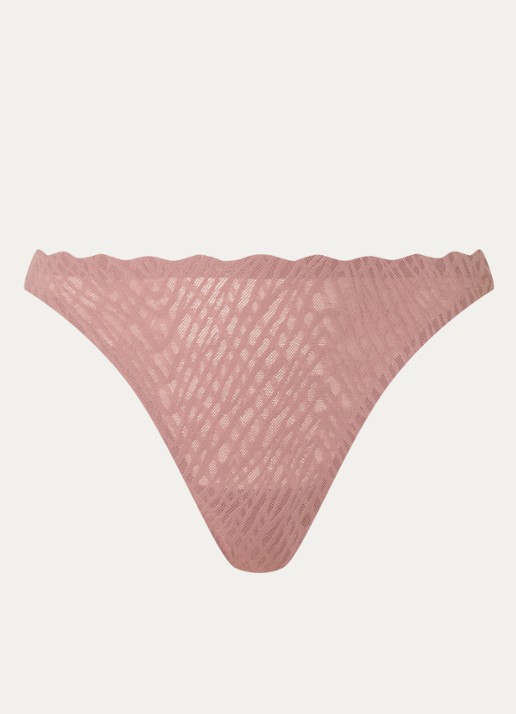 Sloggi Bliss naadloze string - voorkant 2 oudroze
