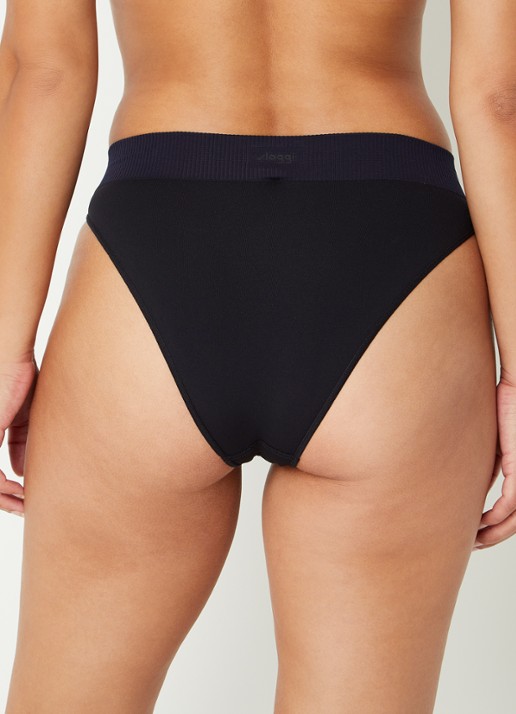 Sloggi Ever Infused Aloe high waisted slip - achterkant 3 zwart