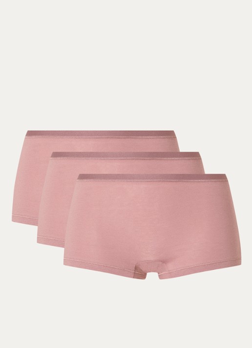 Sloggi Go Daily shorty in 3-pack - voorkant oudroze