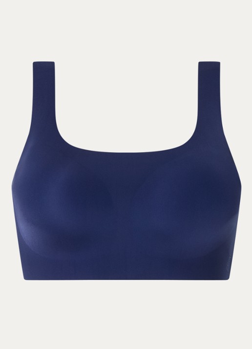 Sloggi Naadloze bralette met uitneembare vulling - voorkant 3 donkerblauw