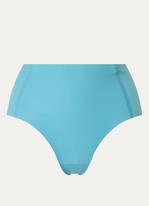 Sloggi Zero Feel 2.0 high waisted naadloze slip - voorkant turquoise