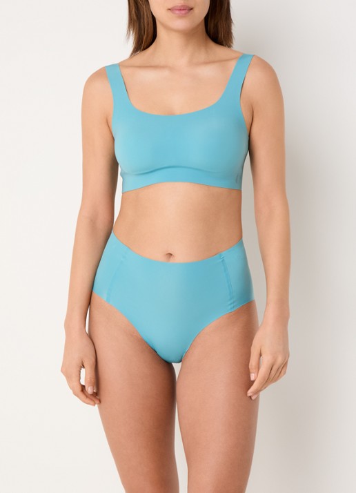 Sloggi Zero Feel 2.0 high waisted naadloze slip - voorkant 2 turquoise