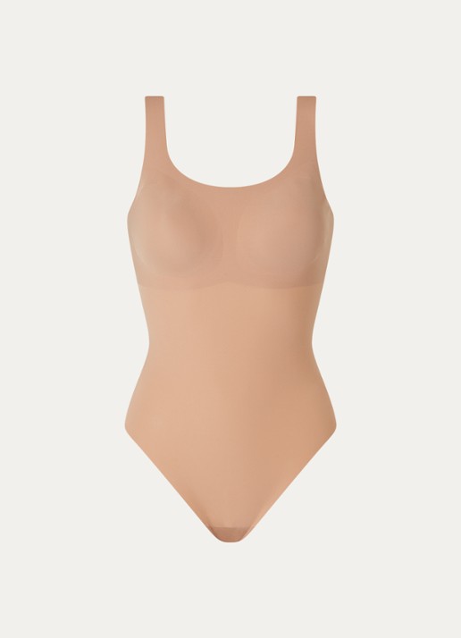 Sloggi Zero Feel 2.0 naadloze body met uitneembare vulling - voorkant lichtbruin