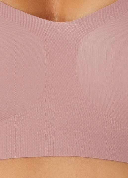Sloggi Zero Feel 2.0 naadloze bralette met uitneembare vulling - detail 2 oudroze