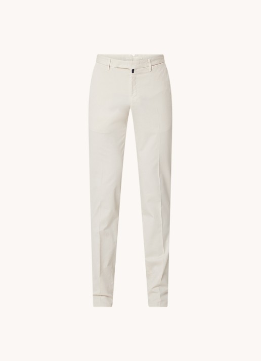 Slowear Royal Batavia slim fit chino met steekzakken - voorkant 3 grijs