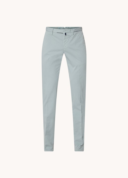 Slowear Royal Batavia slim fit chino met steekzakken - voorkant 4 mint