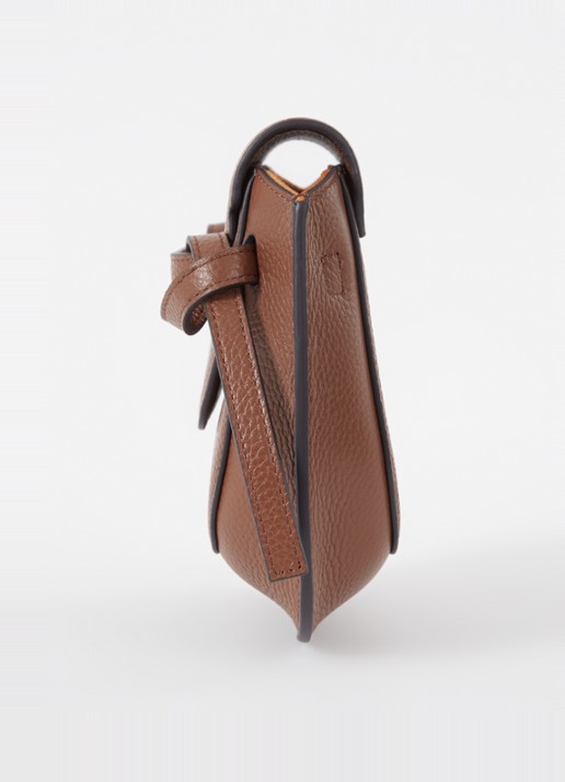 Smaak Clint crossbodytas van leer - detail 4 cognac