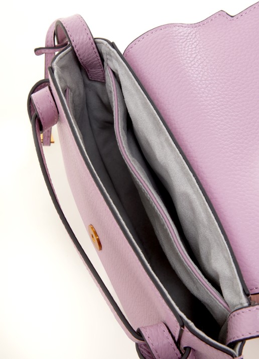 Smaak Clint crossbodytas van leer - detail 3 lavendel
