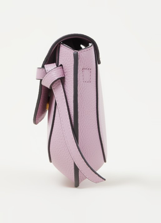 Smaak Clint crossbodytas van leer - detail 4 lavendel