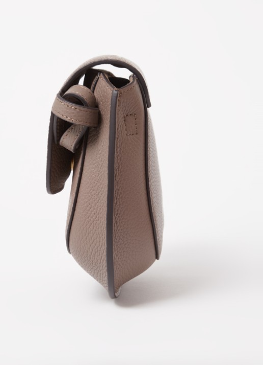 Smaak Clint crossbodytas van leer - detail 2 lichtbruin