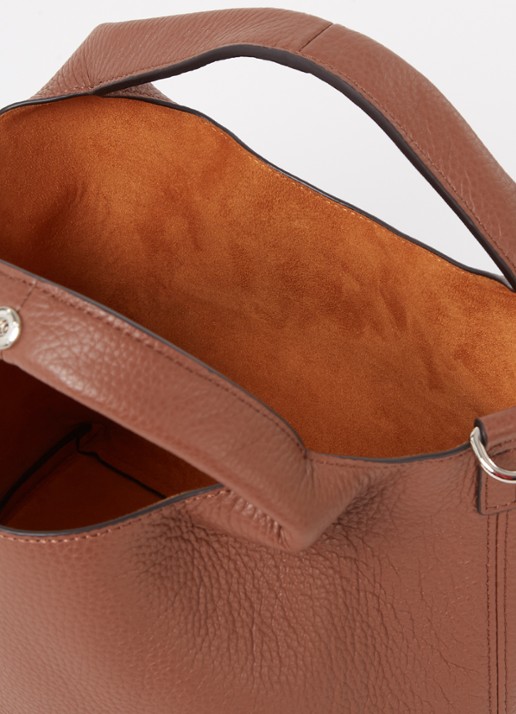 Smaak Daisy handtas van leer met uitneembaar etui - detail 3 hazelnootbruin