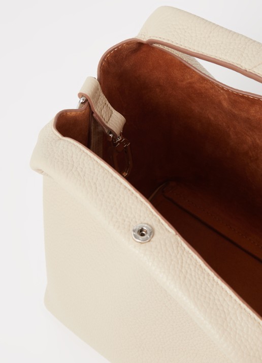 Smaak Daisy Mini Shopper handtas van leer met uitneembare etui - detail 2 ivoor