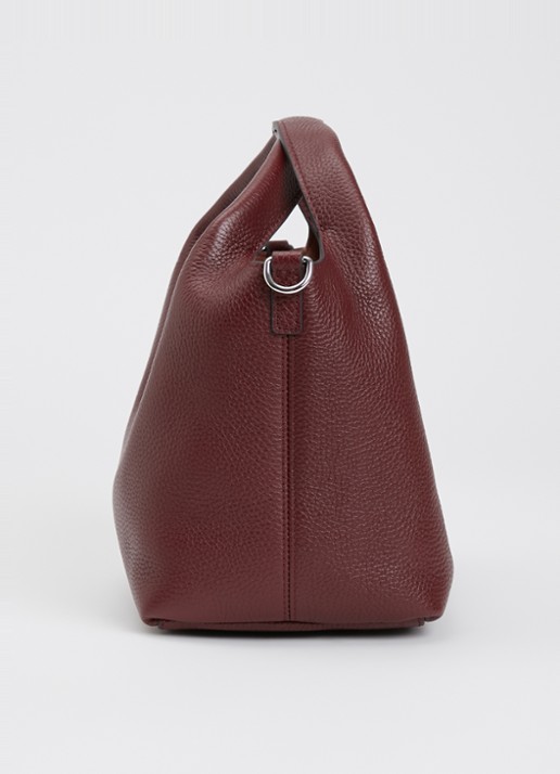 Smaak Daisy Mini Shopper handtas van leer met uitneembare etui - detail 4 bordeauxrood