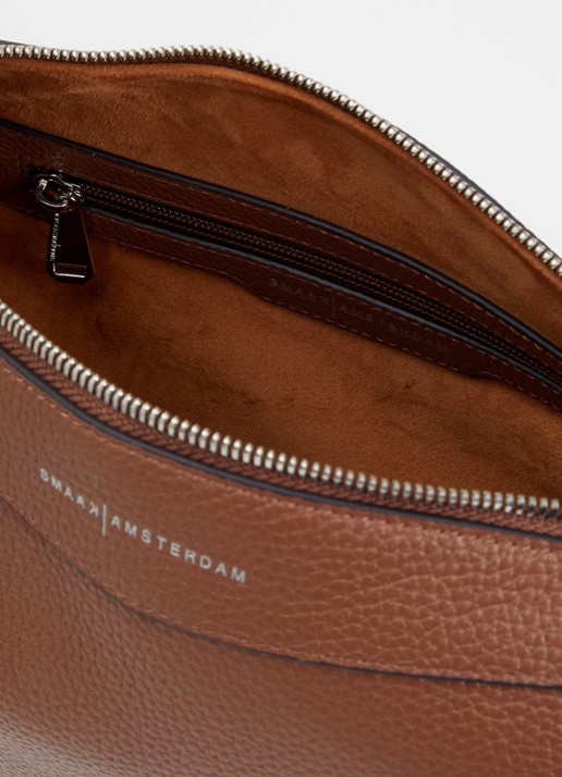 Smaak Daryl crossbodytas van leer - detail 3 bruin