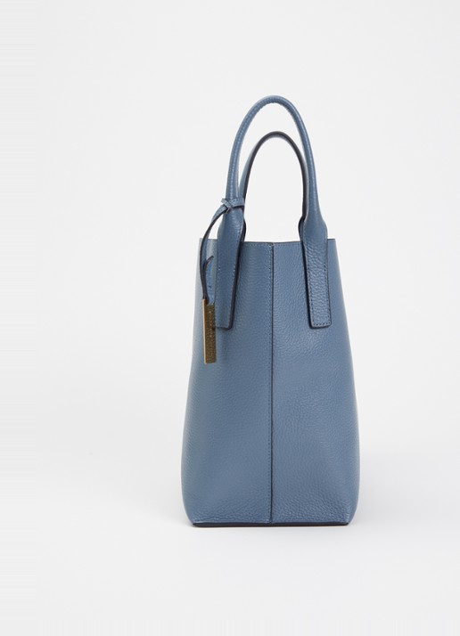 Smaak Scott crossbodytas van leer met uitneembaar etui - detail 4 staalblauw