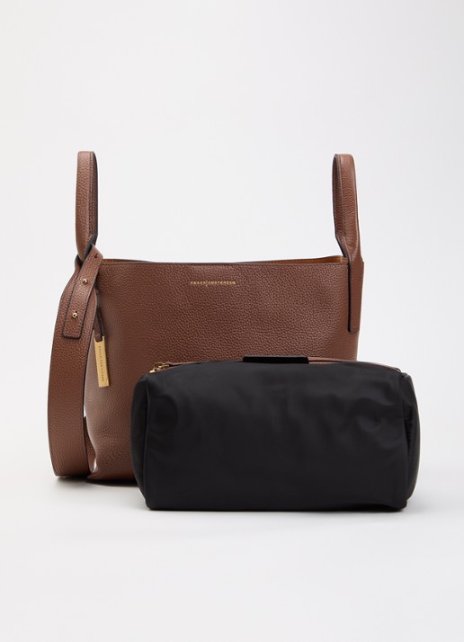 Smaak Scott crossbodytas van leer met uitneembaar etui