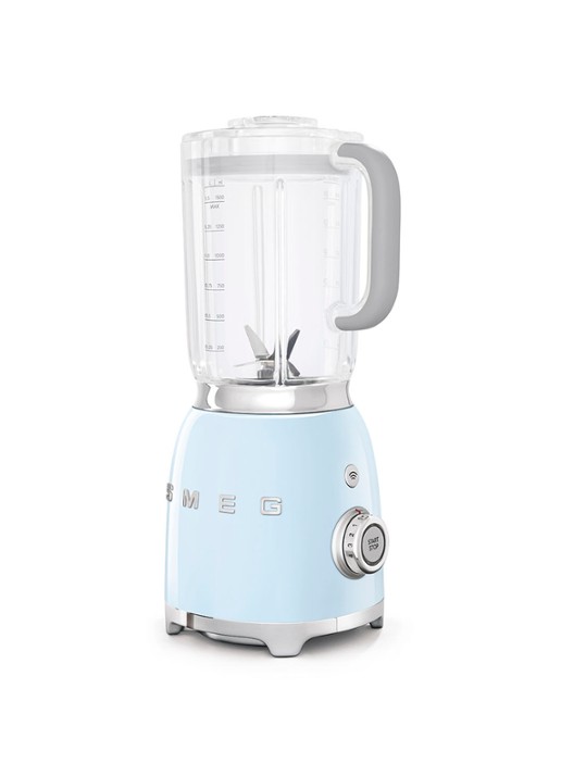 SMEG 50's Style blender 1,5 liter BLF01PBEU  - voorkant 3 pastelblauw