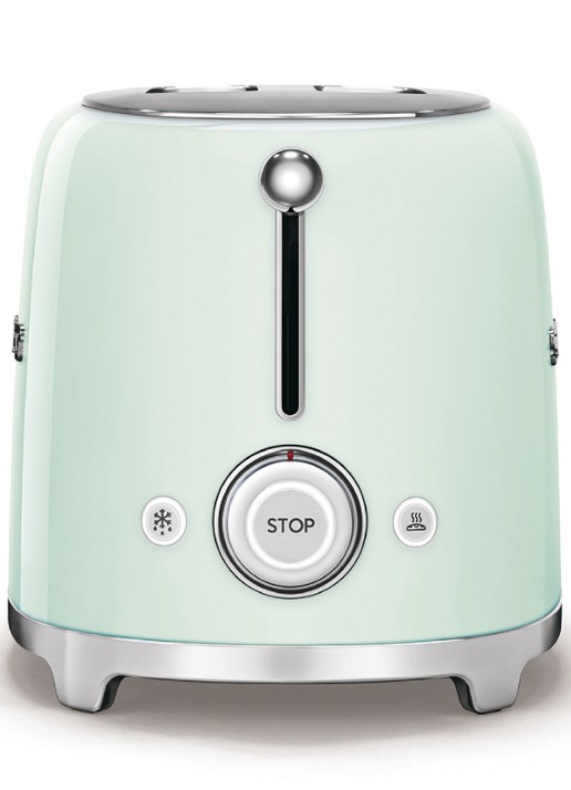 SMEG 50's Style broodrooster 2-slots extra lang TSF02PGEU  - achterkant 2 mint
