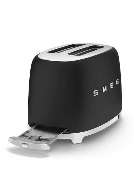 SMEG 50's Style broodrooster 2-slots TSF01BLMEU - detail 3 mat zwart