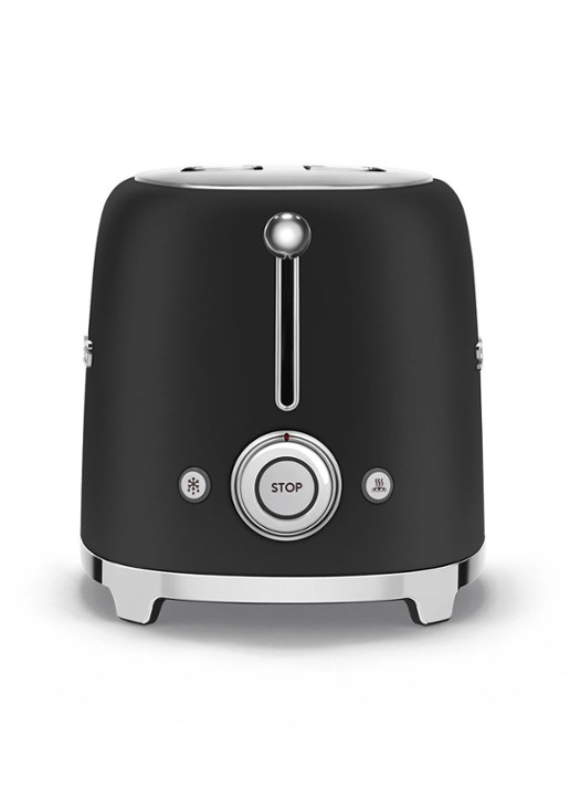 SMEG 50's Style broodrooster 2-slots TSF01BLMEU - detail 5 mat zwart
