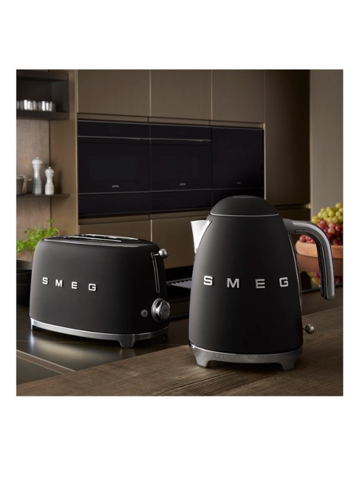 SMEG 50's Style broodrooster 2-slots TSF01BLMEU - detail 6 mat zwart