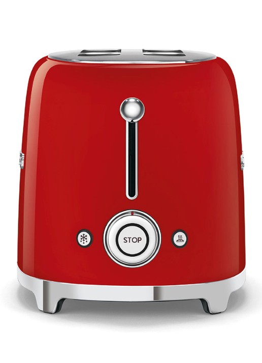 SMEG 50's Style broodrooster 2-slots TSF01RDEU - achterkant rood