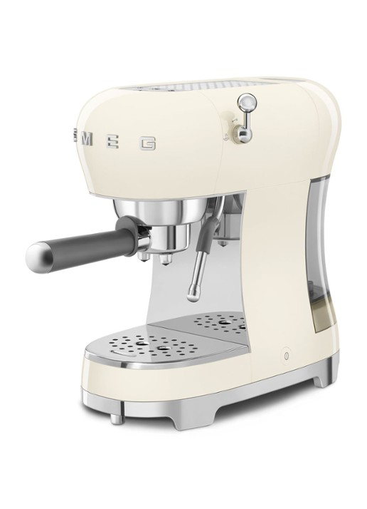 SMEG 50's Style espressomachine ECF02CREU - voorkant 2 crème