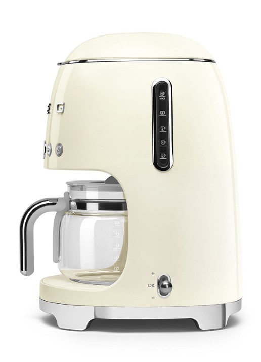 SMEG 50's Style filterkoffiemachine DCF02CREU - voorkant 3 crème