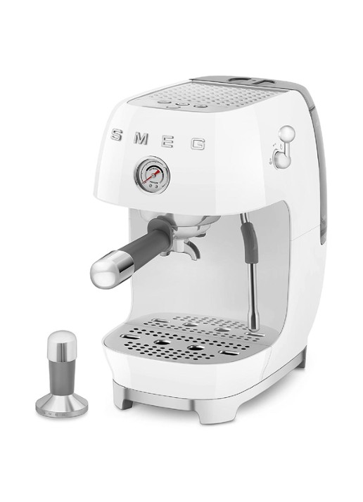 SMEG 50's Style handmatige espressomachine ECF03 - voorkant 2 wit