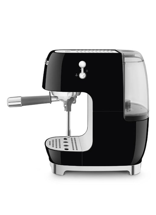 SMEG 50's Style handmatige espressomachine ECF03 - achterkant 4 zwart