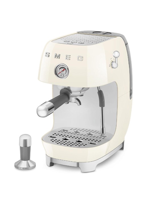 SMEG 50's Style handmatige espressomachine ECF03 - voorkant 3 beige