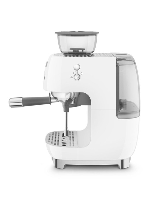SMEG 50's Style handmatige espressomachine EGF03WHEU - achterkant wit