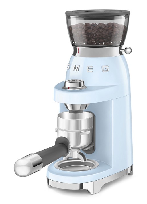SMEG 50's Style koffiemolen CGF03 - achterkant 4 lichtblauw