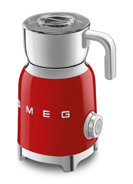 SMEG 50's Style Melkopschuimer 600 ml - achterkant rood