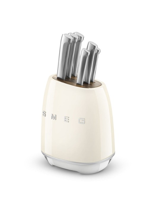 SMEG 50's Style messenblok met messenset 6-delig - detail 4 beige