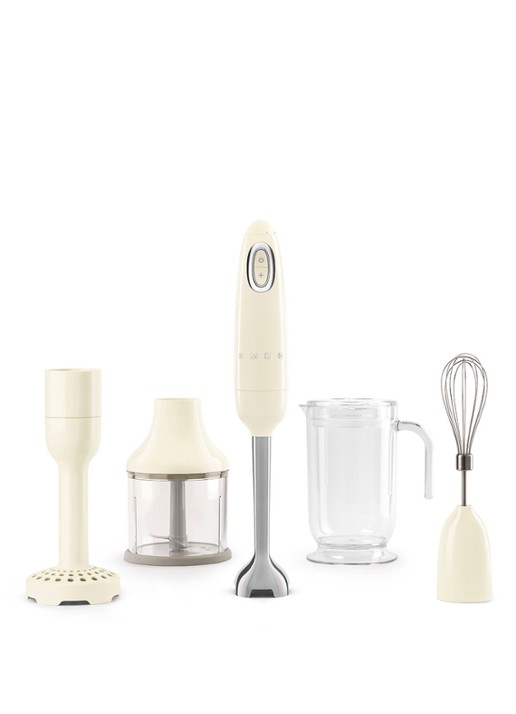 SMEG 50's Style staafmixer 5-delig HBF22CREU - voorkant 6 creme
