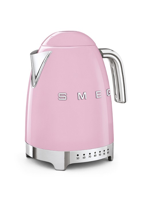 SMEG 50's style Variabele waterkoker 1,7 liter KLF04PKEU - voorkant 2 roze