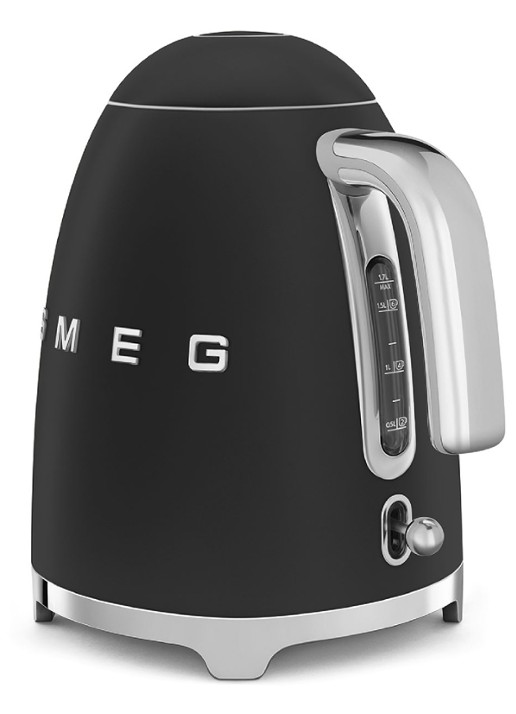 SMEG 50's Style waterkoker 1,7 liter KLF03BLMEU - achterkant mat zwart