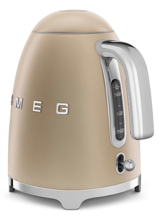 SMEG 50's Style Waterkoker 1,7 liter KLF03CHMEU - achterkant champagne