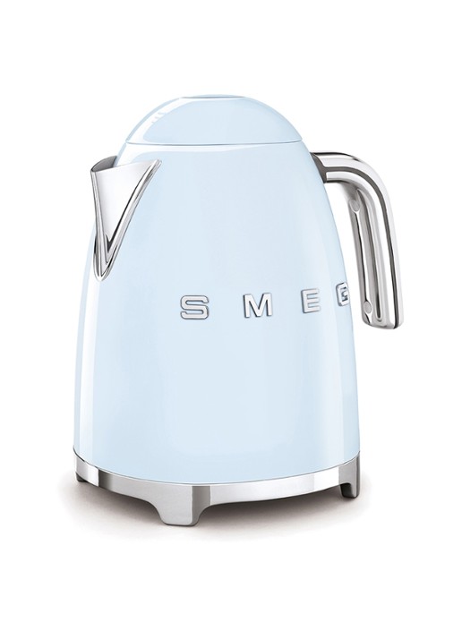 SMEG 50's Style waterkoker 1,7 liter KLF03PBEU - voorkant 3 pastelblauw