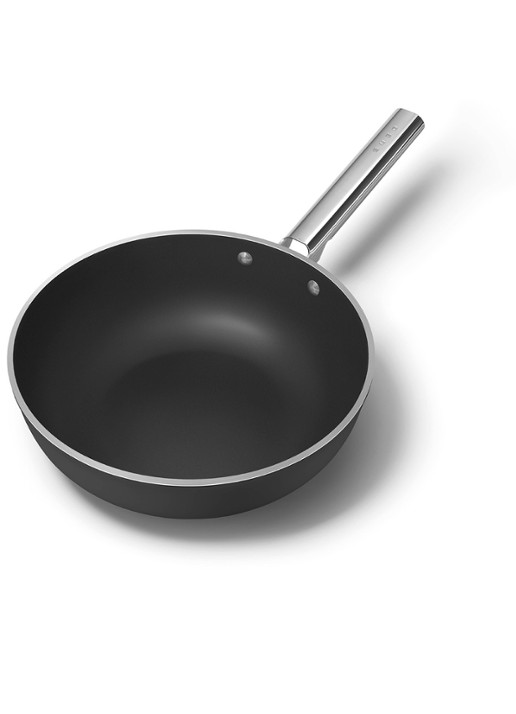 SMEG 50's Style wokpan Ø24 cm - voorkant 4 zwart