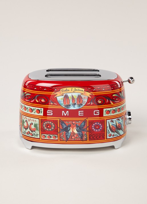 SMEG Dolce & Gabbana Sicily is my Love broodrooster 2-slots TSF01DGEU - voorkant 2 sicily is my love