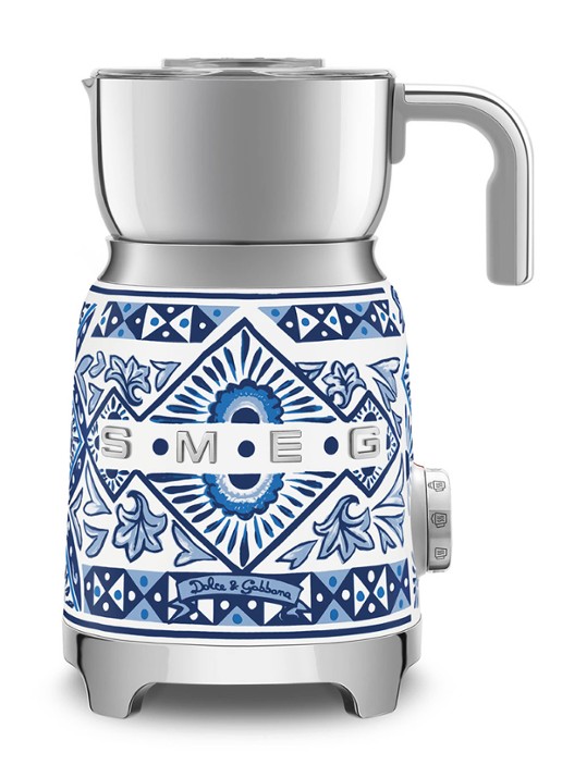 SMEG Melkopschuimer MFF01DGBEU - voorkant blu mediterraneo