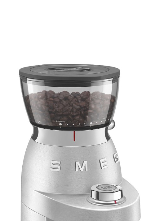 SMEG Mini Pro koffiemolen CGF02 - detail 4 zilver