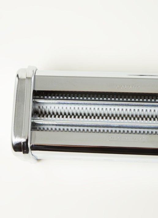 SMEG Pastamachine en snijset  - detail rvs