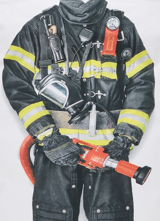 Snurk Brandweerman kinderdekbedovertrekset van katoen perkal 160TC - inclusief kussenslopen - detail 3 wit
