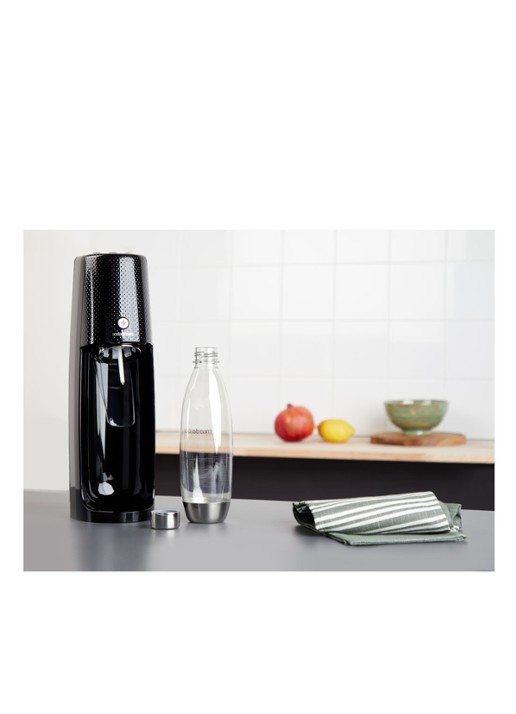 SodaStream Spirit bruiswatermaker megapack met 3 flessen en een Co2-cilinder - detail zwart