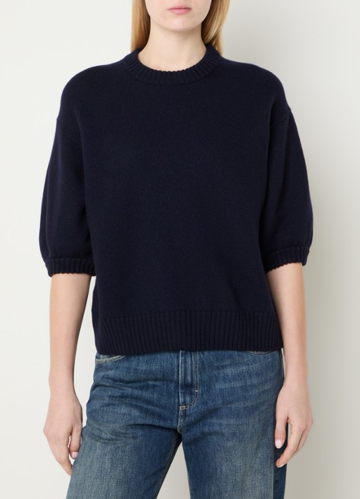 Soeur Lise fijngebreide trui in merino wolblend